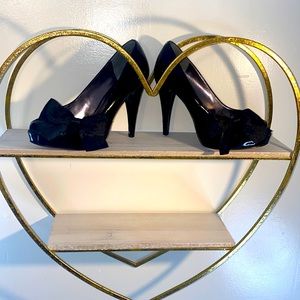 Paris Hilton Patent Peep Toe Heels sz 8